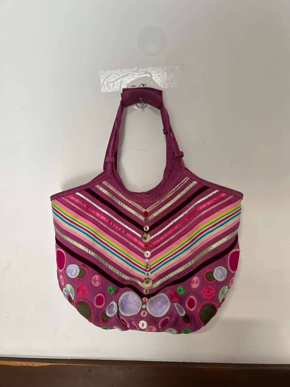 Button striped bag  상품이미지1