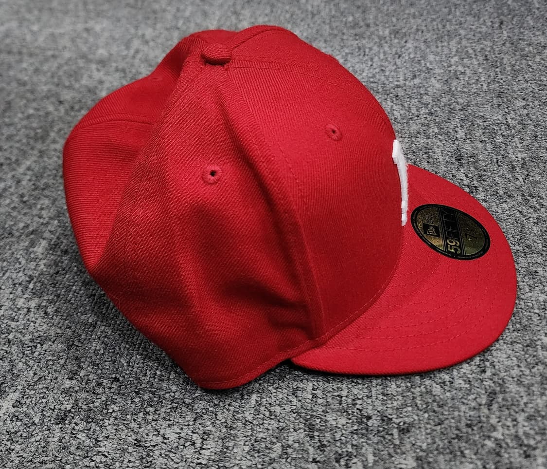 뉴에라 LA 다저스 59FIFTY 스칼렛 레드 스냅백 모자 58.7 상품이미지3