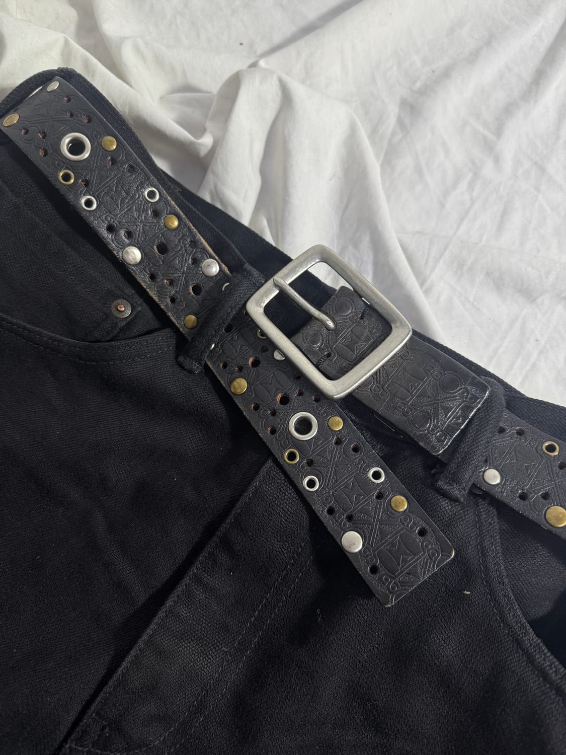 빈티지 스터드 벨트 y2k 상품이미지1