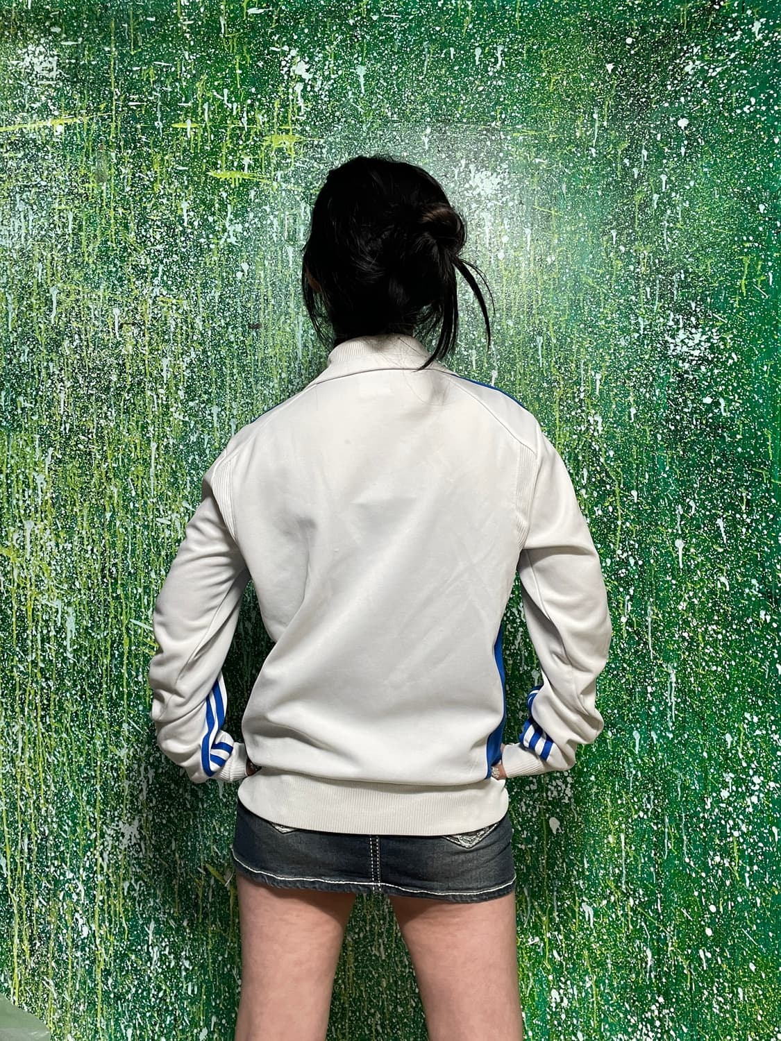 아디다스 대장 스펠로고 화이트 블루 져지 95 상품이미지5