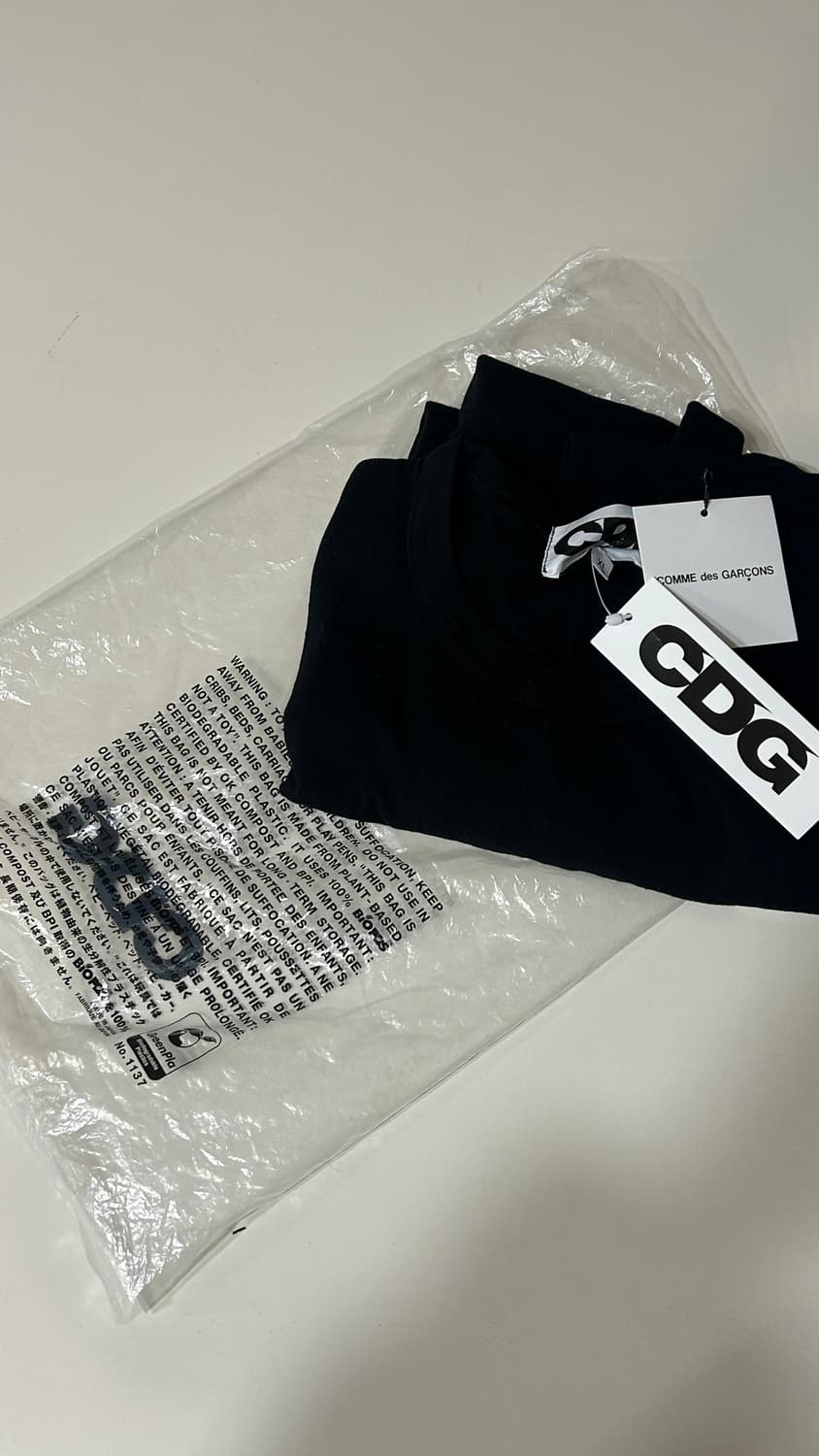 CDG Small Logo T-Shirt Black 상품이미지2