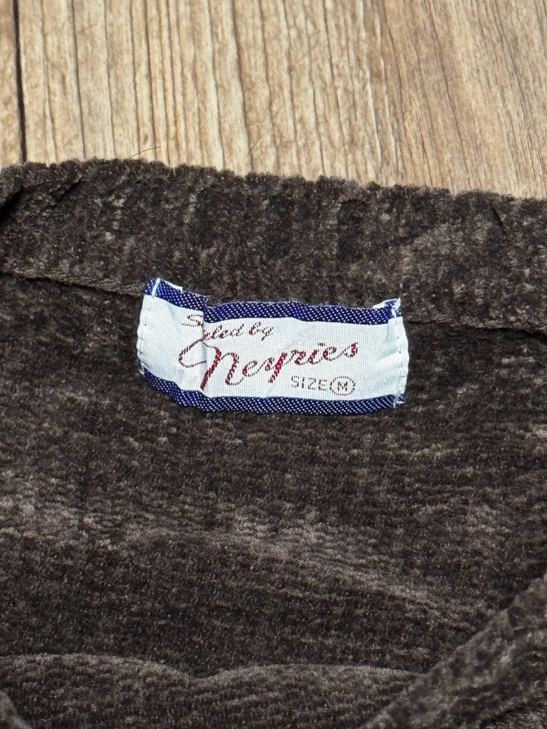 네이리스 브라운 벨벳 오버핏 니트 스웨터 상품이미지5