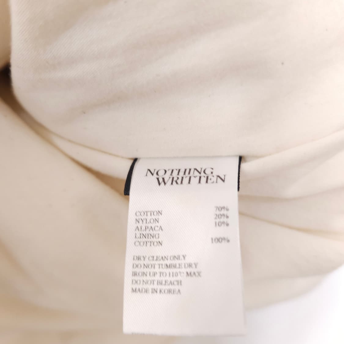 낫띵리튼 부클 알파카 코트자켓 상품이미지6