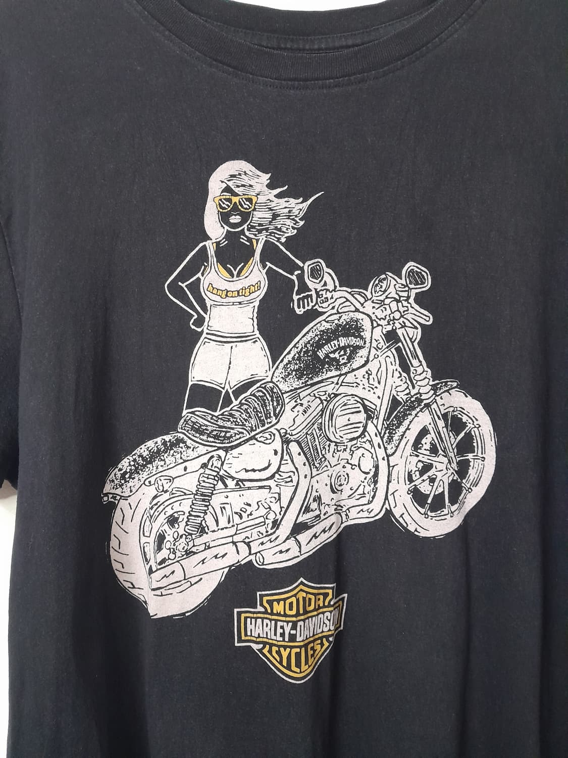 할리데이비슨 블랙 빅그래픽 반팔티 L/100~105 상품이미지5