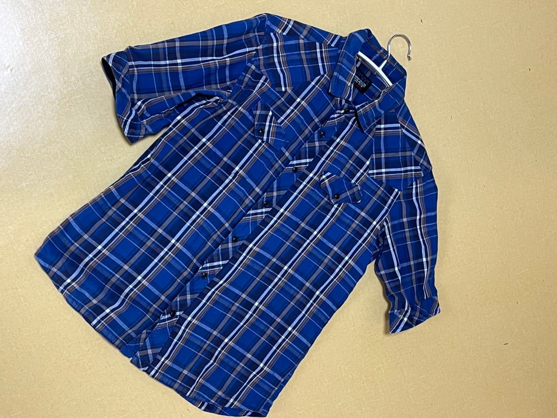 Light cotton check H/S western shirt 상품이미지2
