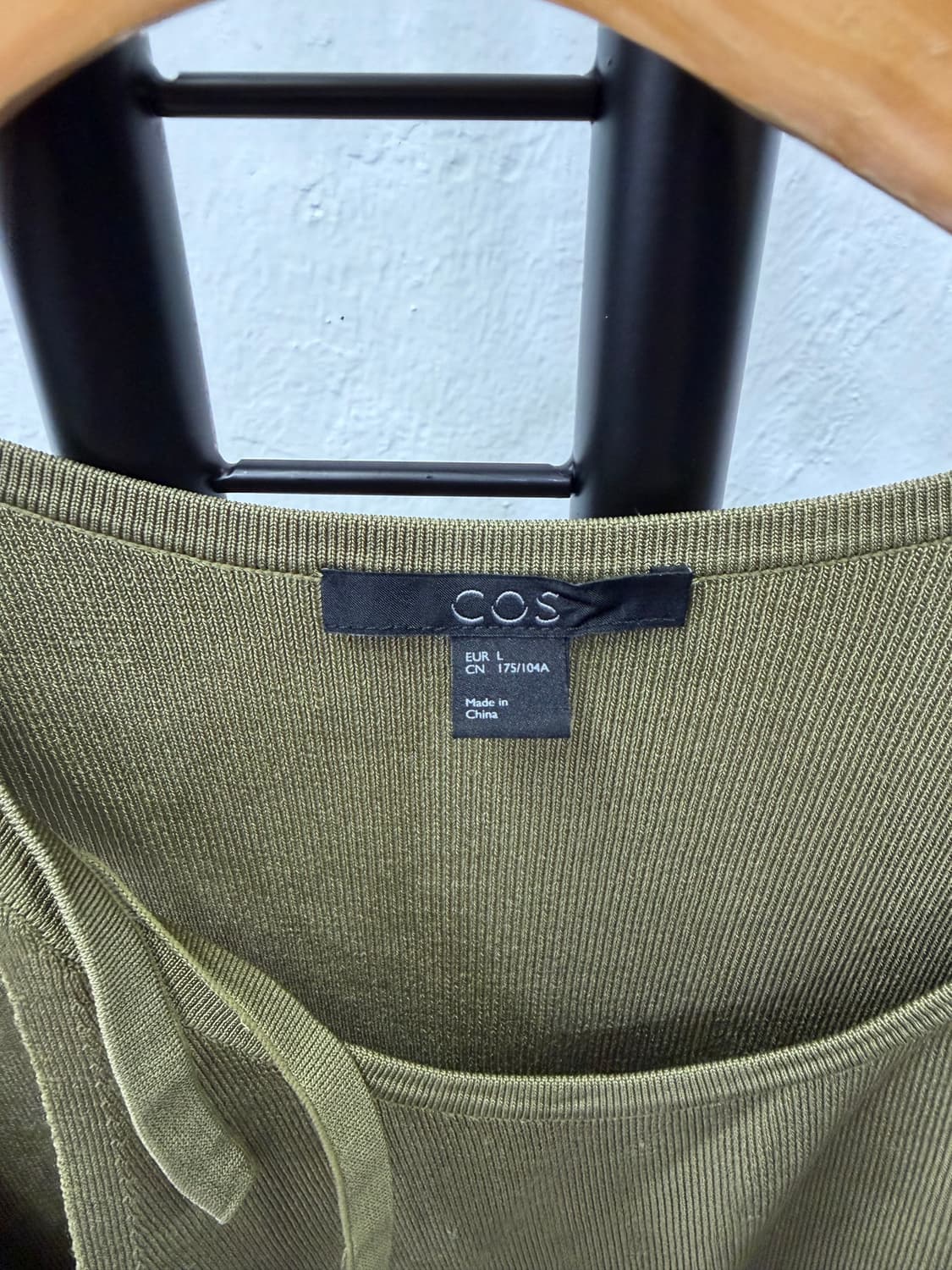 정품) COS 코스 랩 스타일 반팔 롱티셔츠 L 상품이미지6