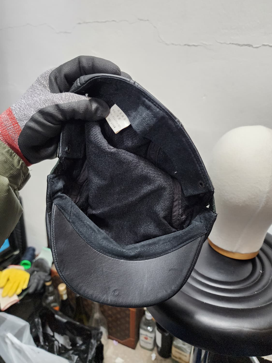 일본판 리얼레더 소가죽 헌팅캡  상품이미지6