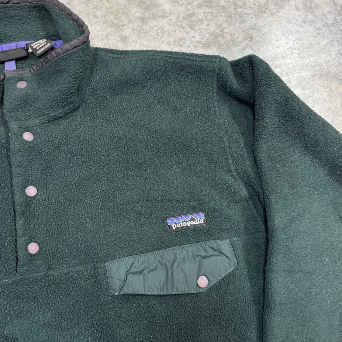 90s 파타고니아 신칠라 스냅-T 다크그린 멕시코 상품이미지2