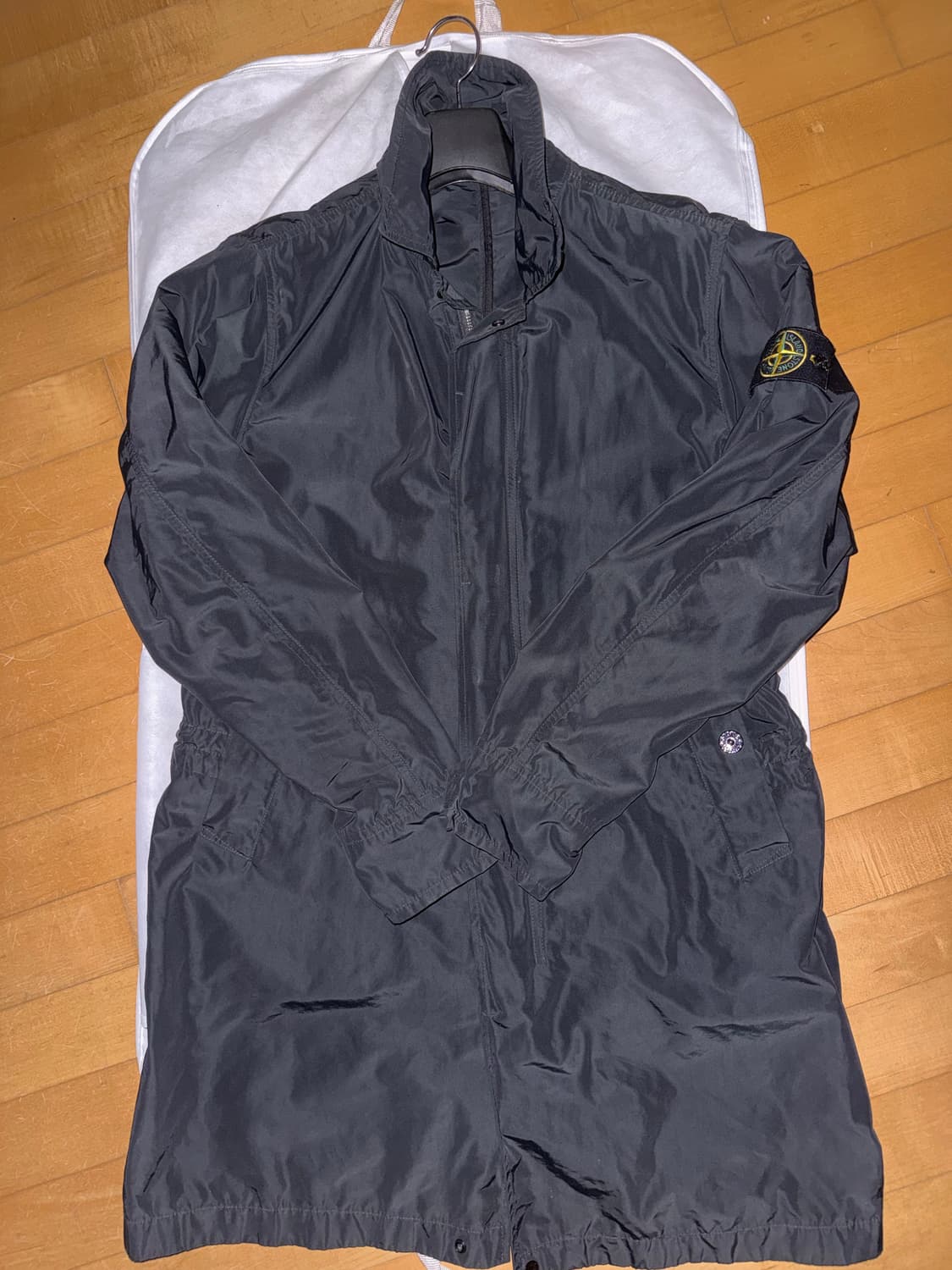 스톤 아일랜드 70122 마이크로 랩스 트렌치 코트 블랙 - 21SS 상품이미지2