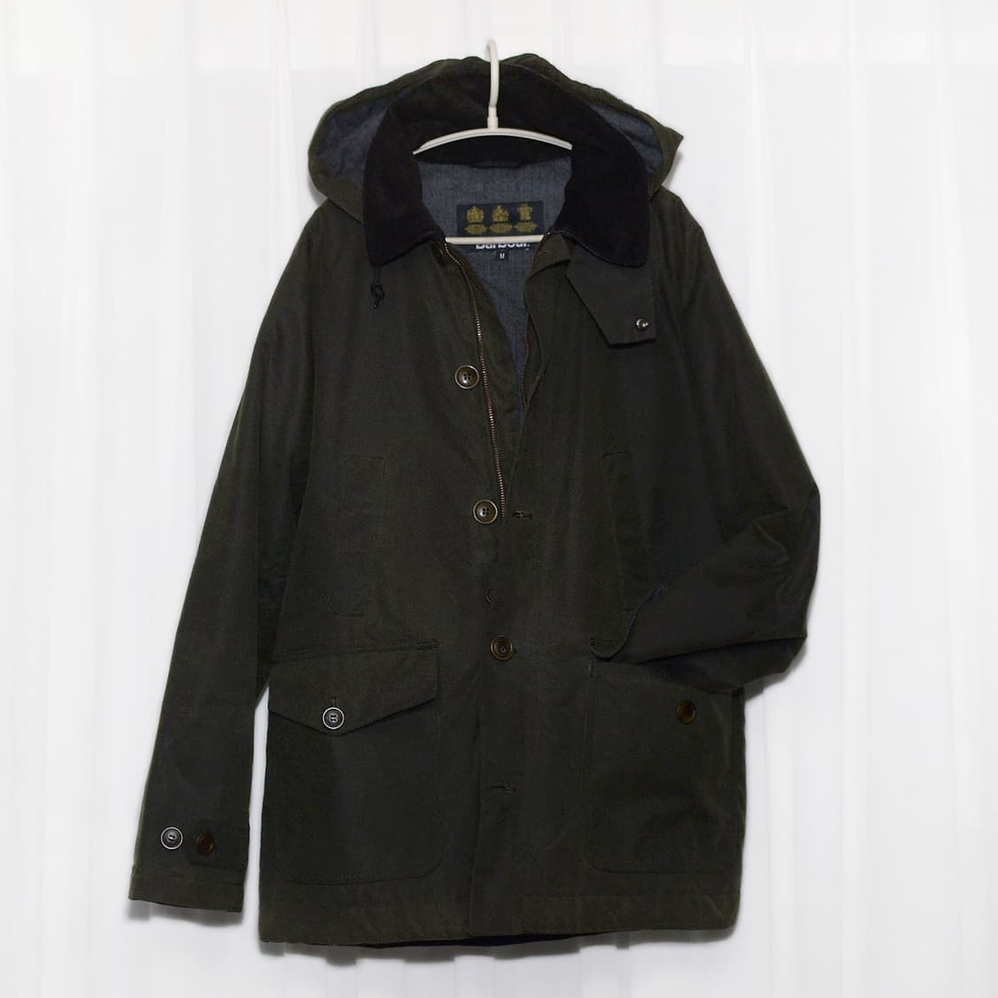 바버 타이들 후드 퀼팅 패디드 왁스 자켓 (M / 100+) 상품이미지1