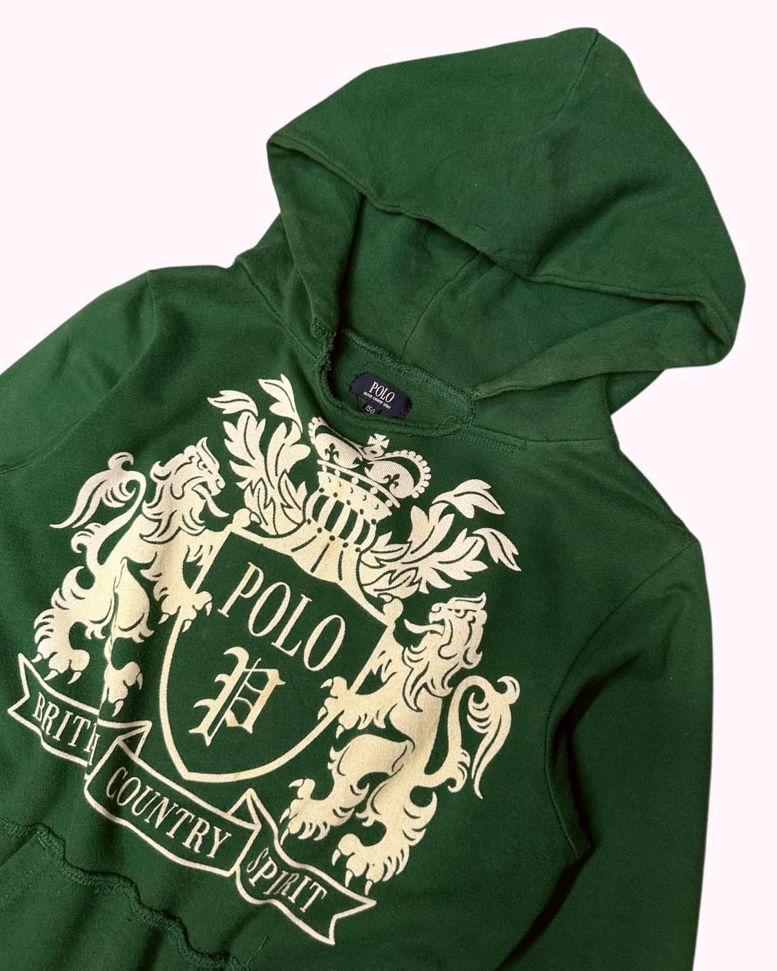 POLO BCS green crest hood t-shirt 상품이미지2