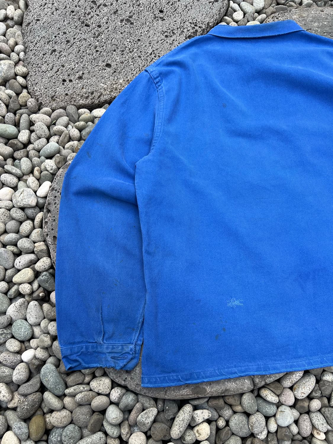 OLD VINTAGE WASHING BLUE FRENCH 프렌치워크자켓 상품이미지8