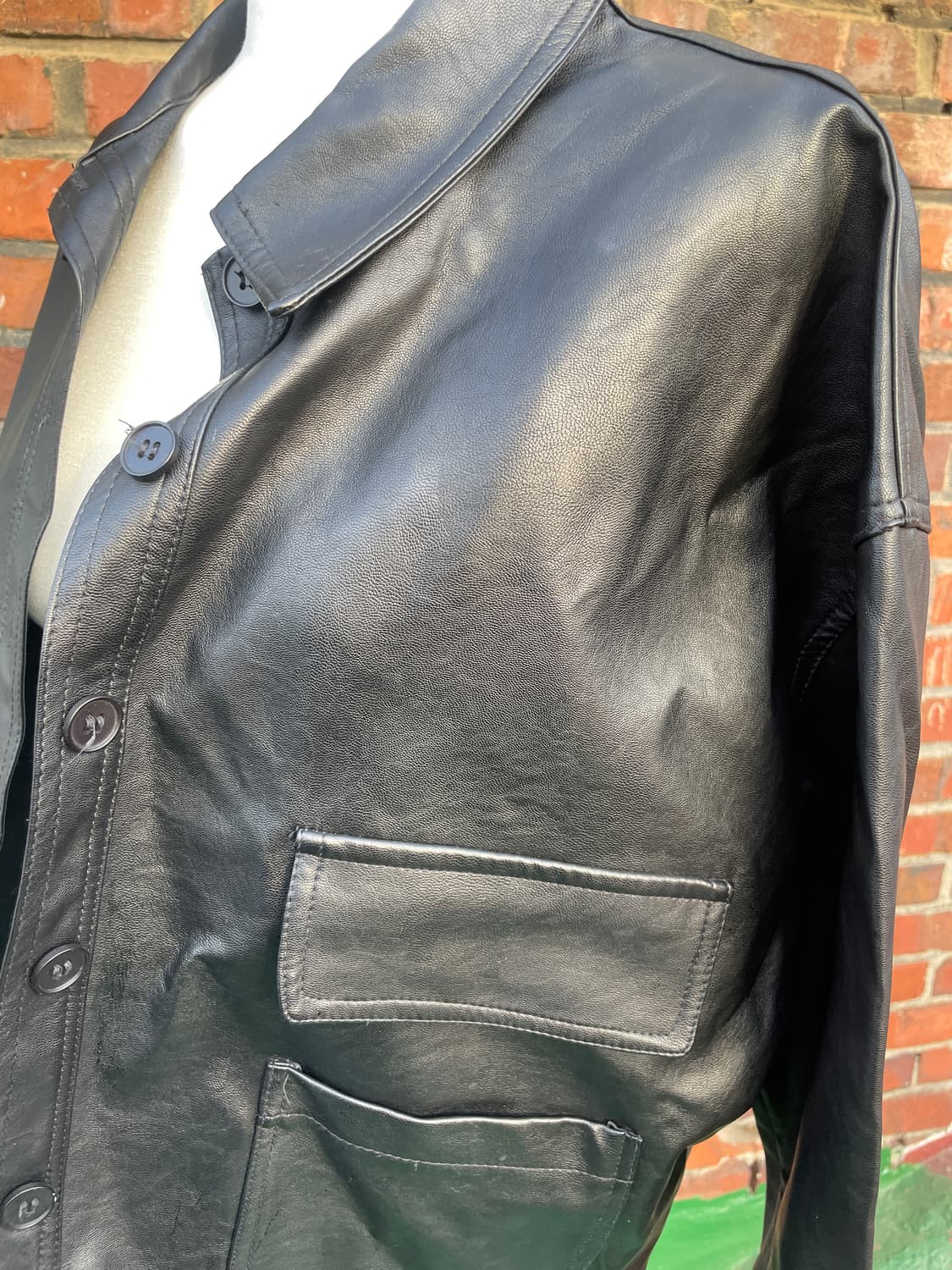 블랙 가죽자켓 상품이미지2