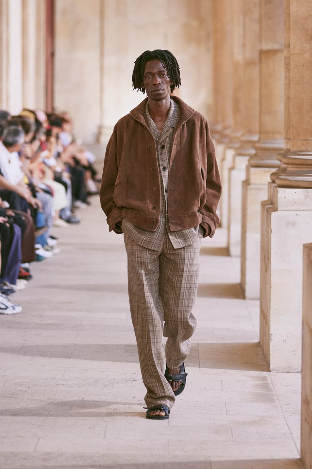 [3] AURALEE 오라리 실키 그레인 스웨이드 블루종 다크 브라운 상품이미지2