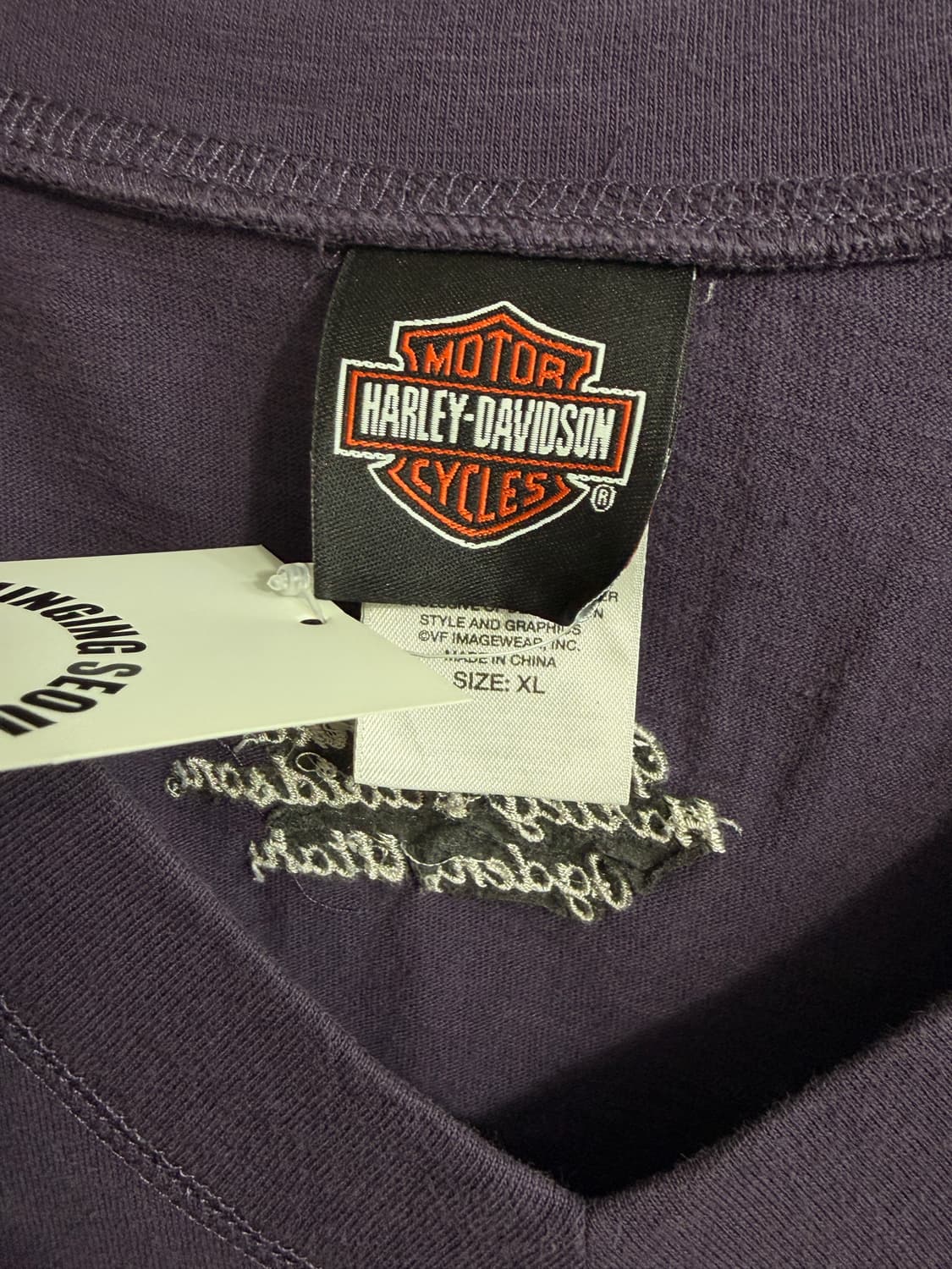 (상의 세트) 할리데이비슨 퍼플 포켓 롱슬리브 + 레이스 롱 나시 상품이미지6