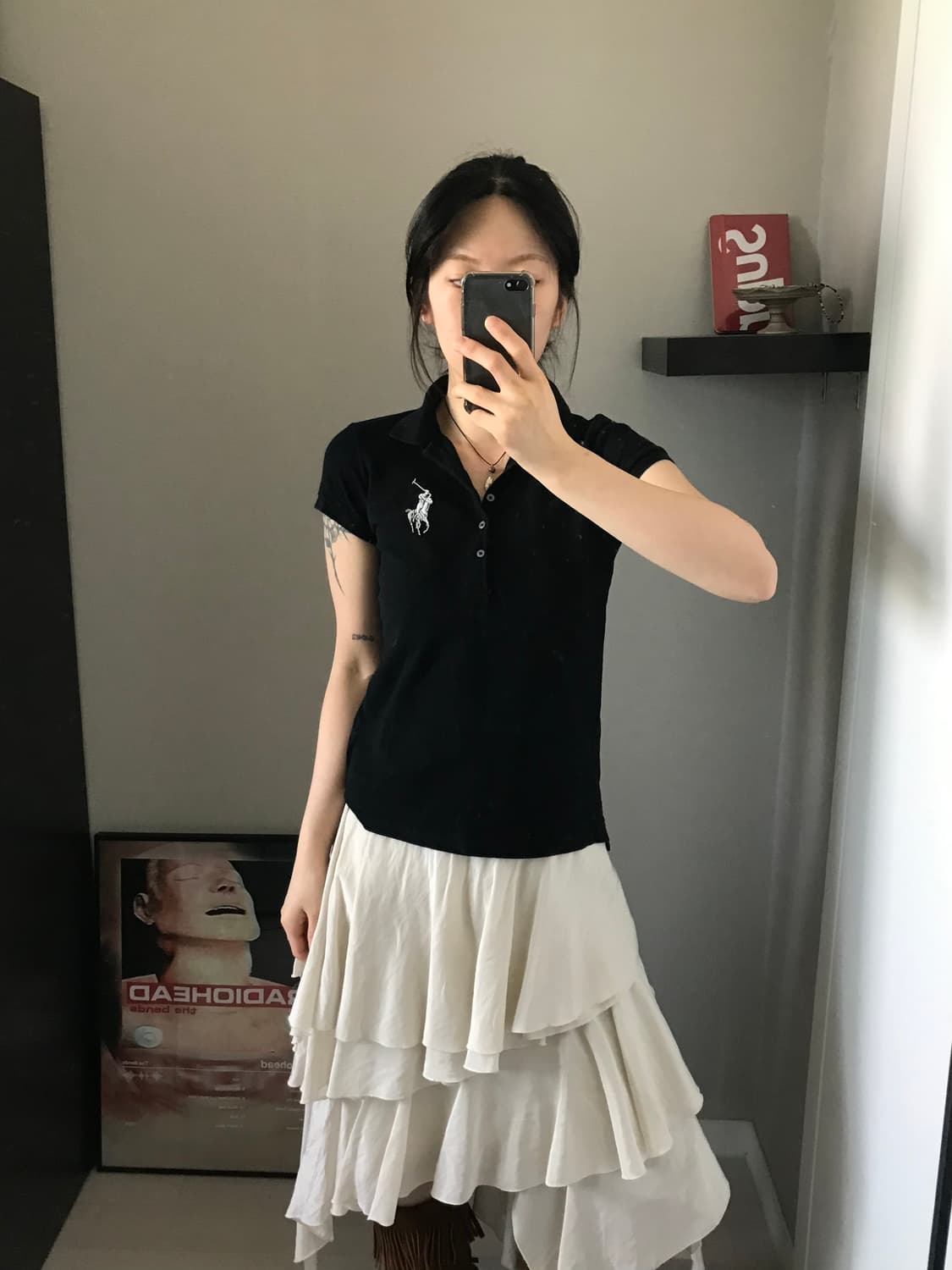 폴로 랄프로렌 빅포니로고 블렉 카라티 상품이미지2