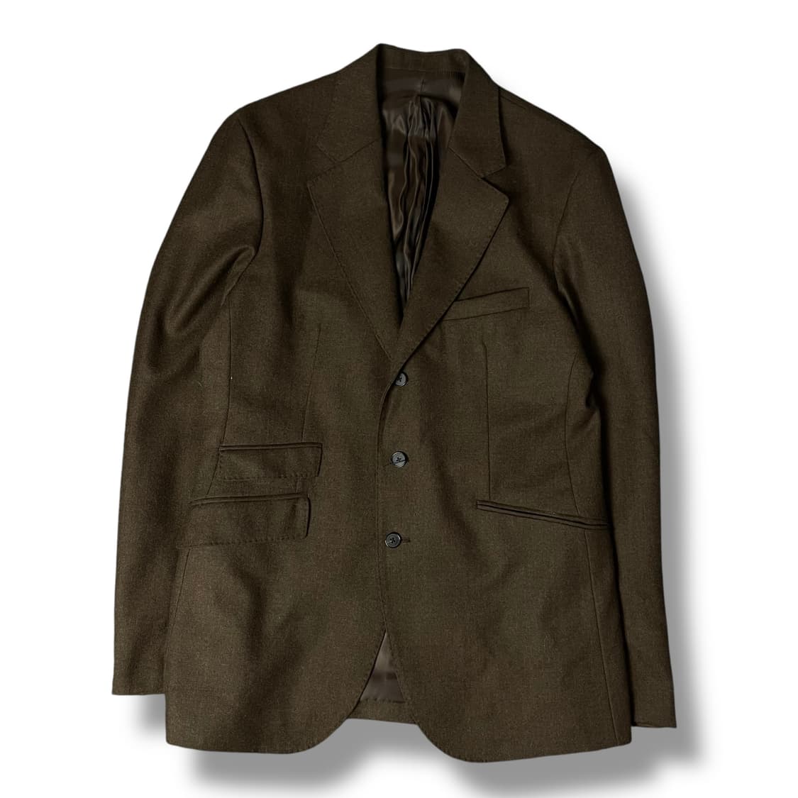 이얼즈어고 울 100 브라운 자켓 M 상품이미지1