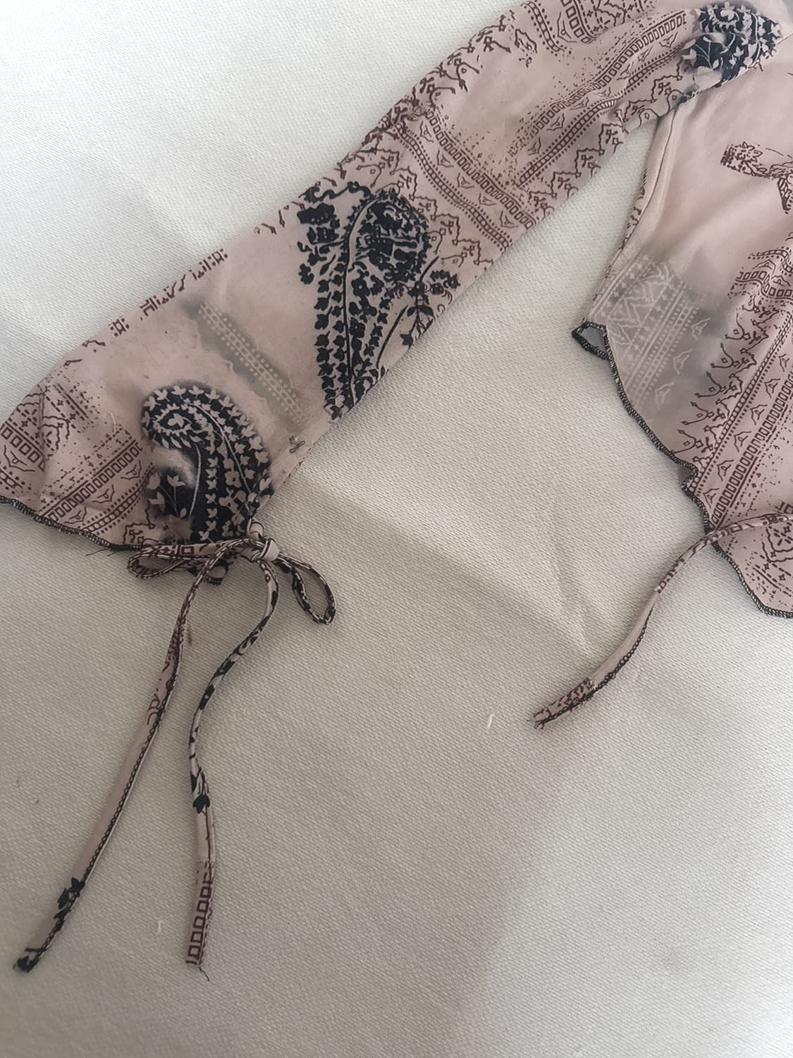 보헤미안 페이즐리 레이스 스트랩 블라우스 상품이미지3