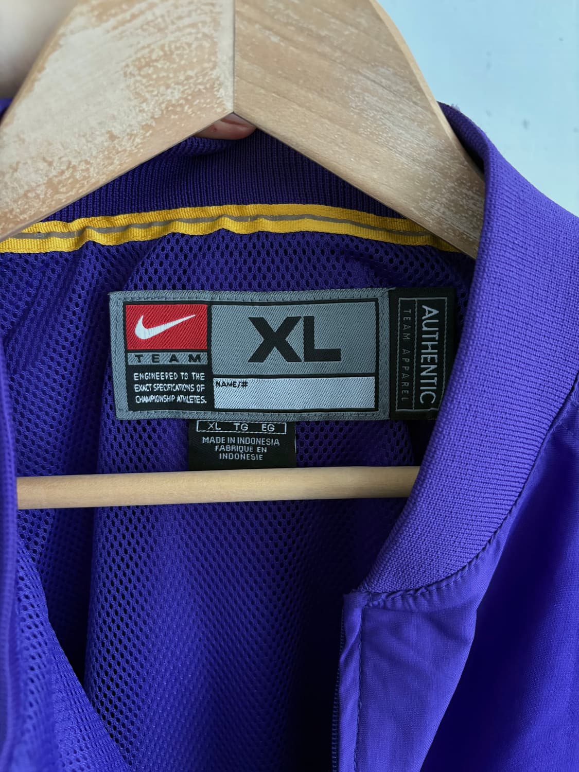 나이키 퍼플 타이거즈 웜업 자켓 상품이미지3