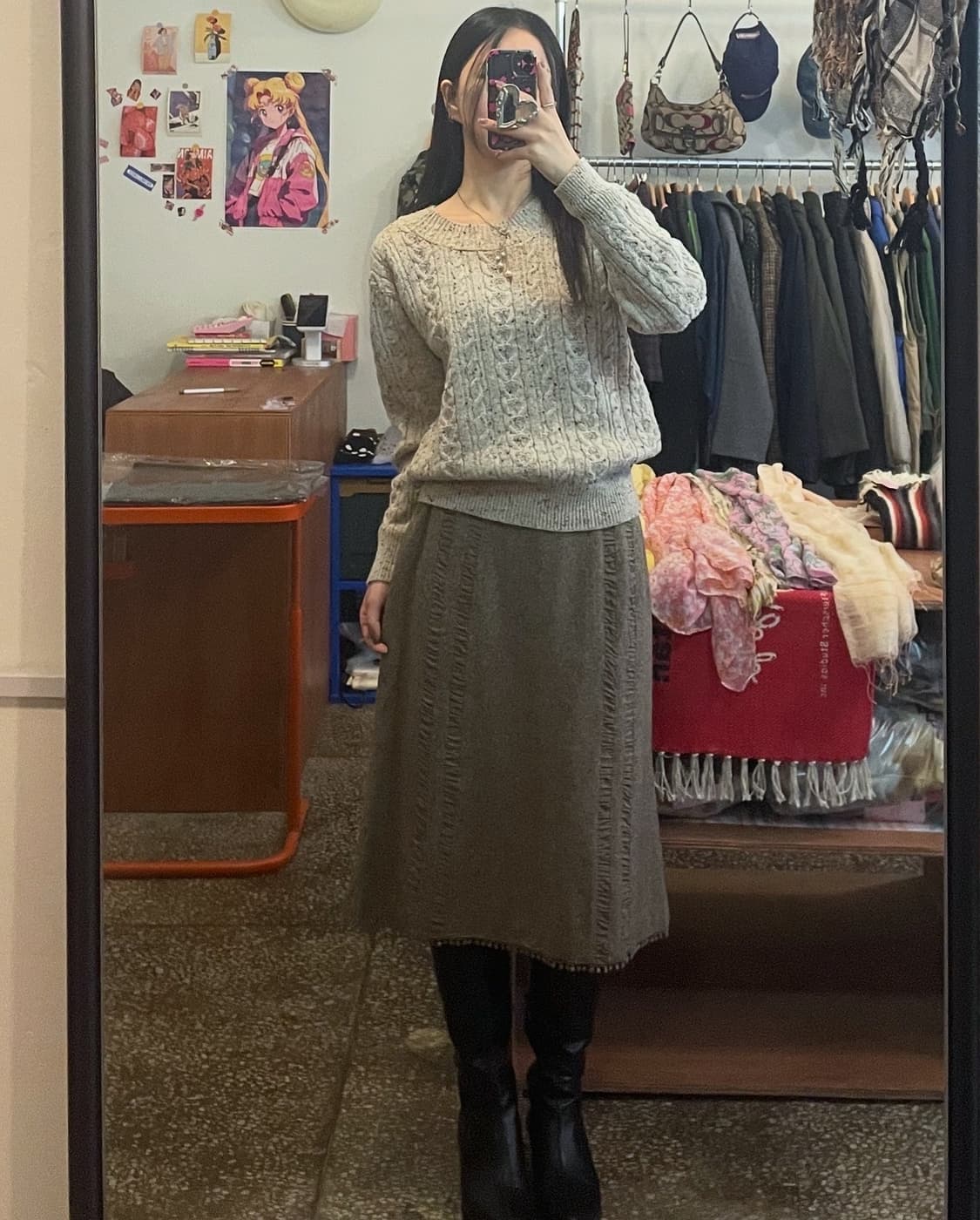 꽈배기 울니트 가디건 [무배] 상품이미지5