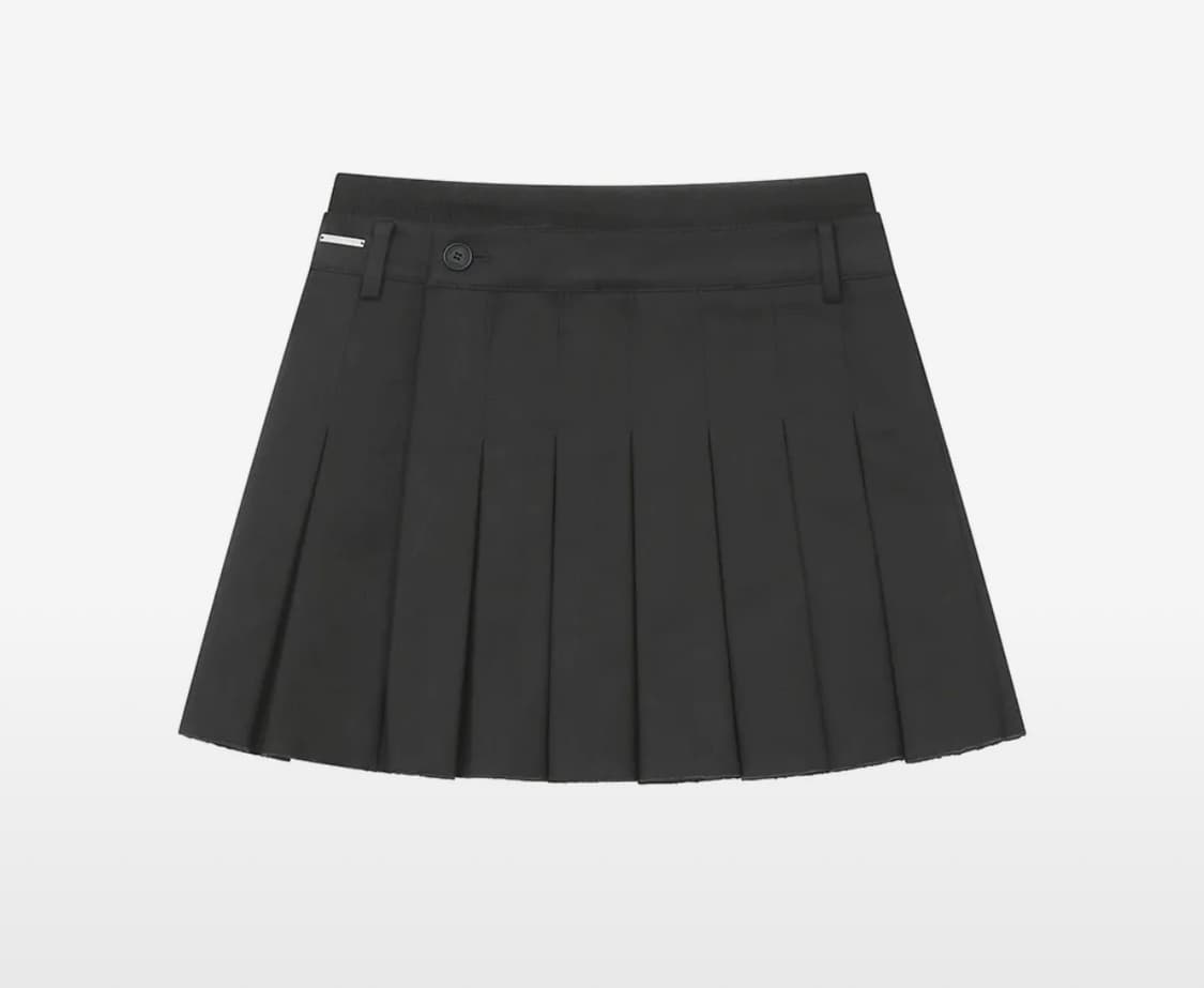 미세키서울 Ribbed layered pleats skirt 스커트 상품이미지1