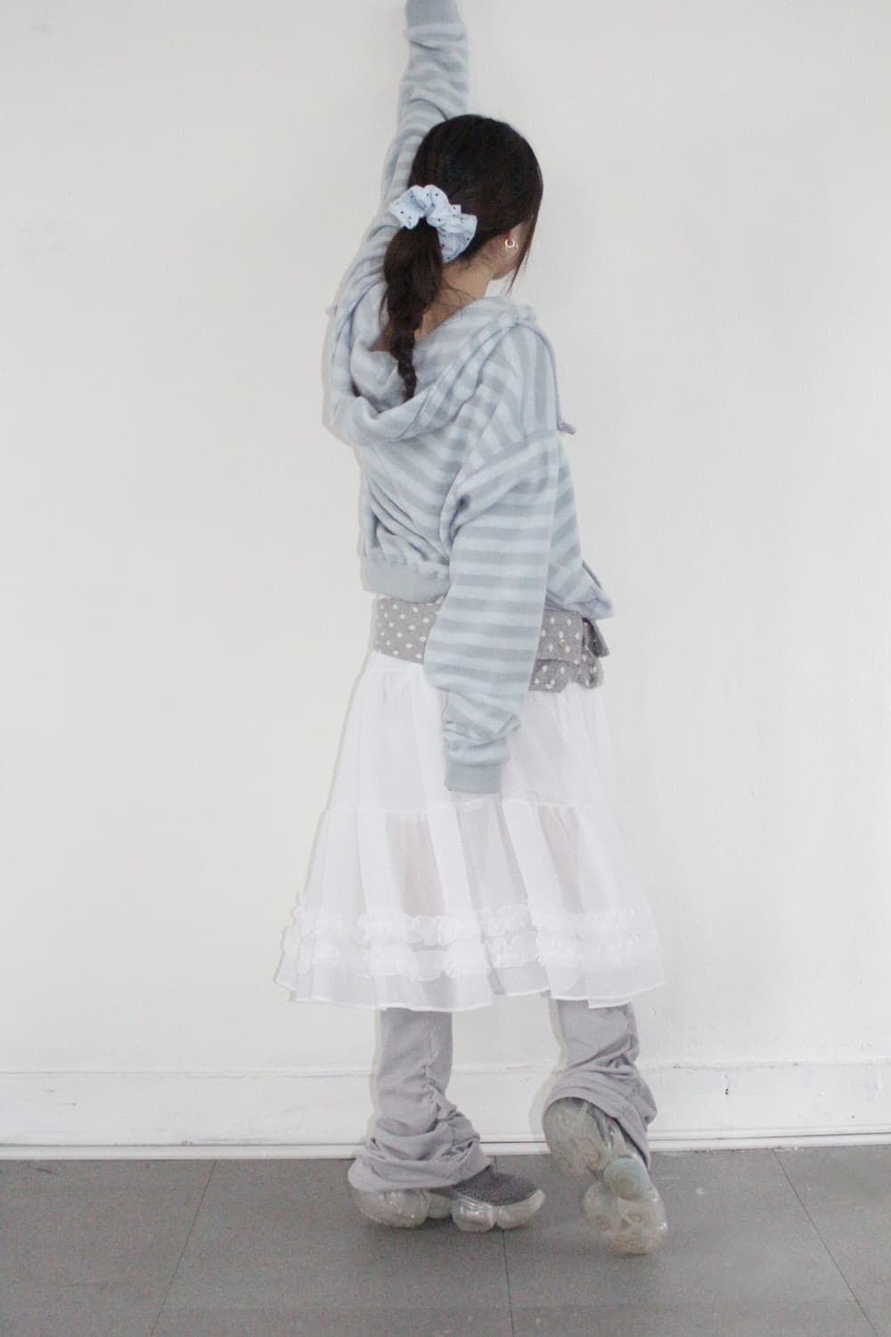 히피디피 포그 미디 스커트/아이보리 상품이미지2