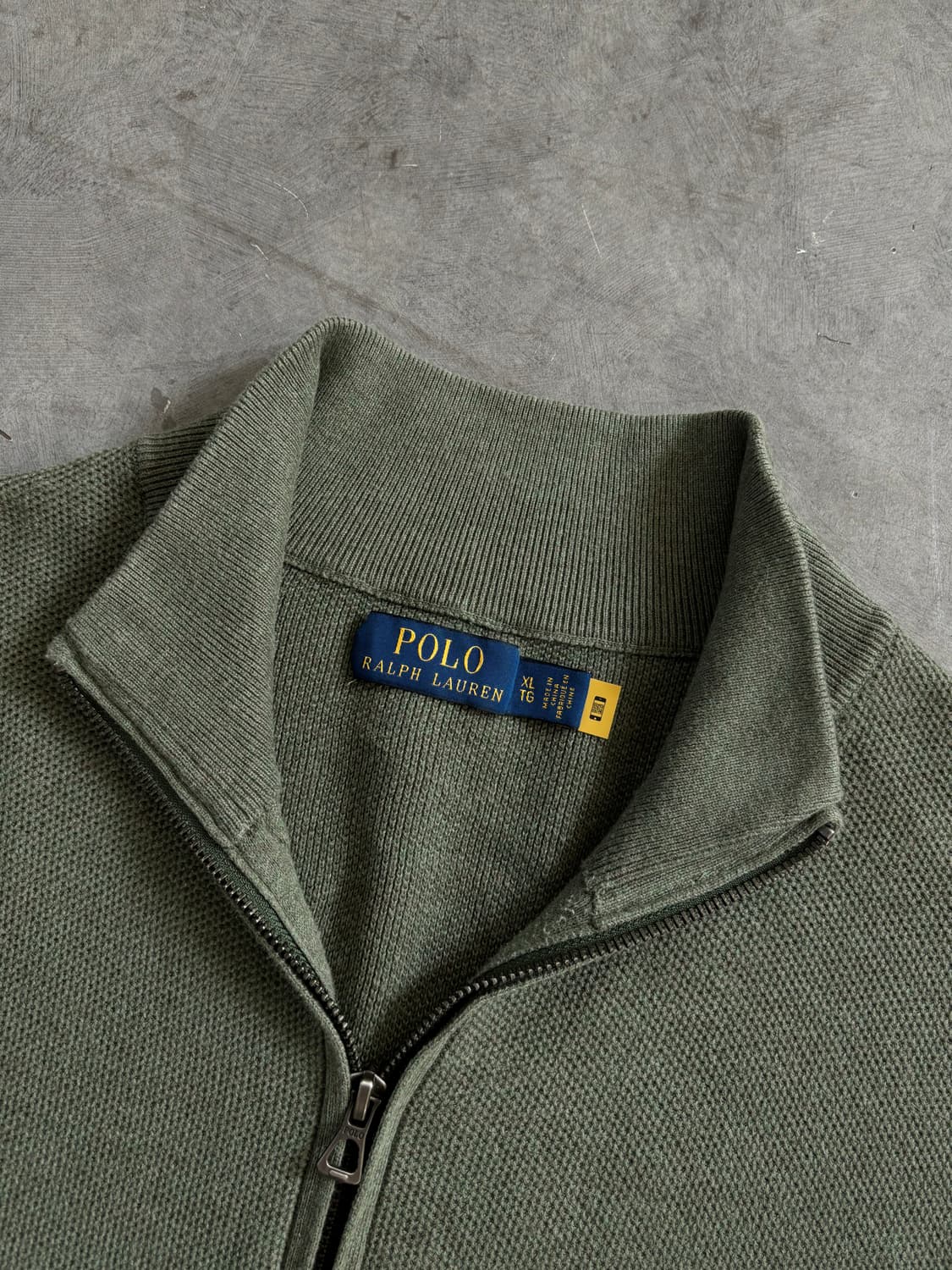 Polo 폴로 랄프로렌 신형라벨 라이트 카키 하프집업 니트 상품이미지3