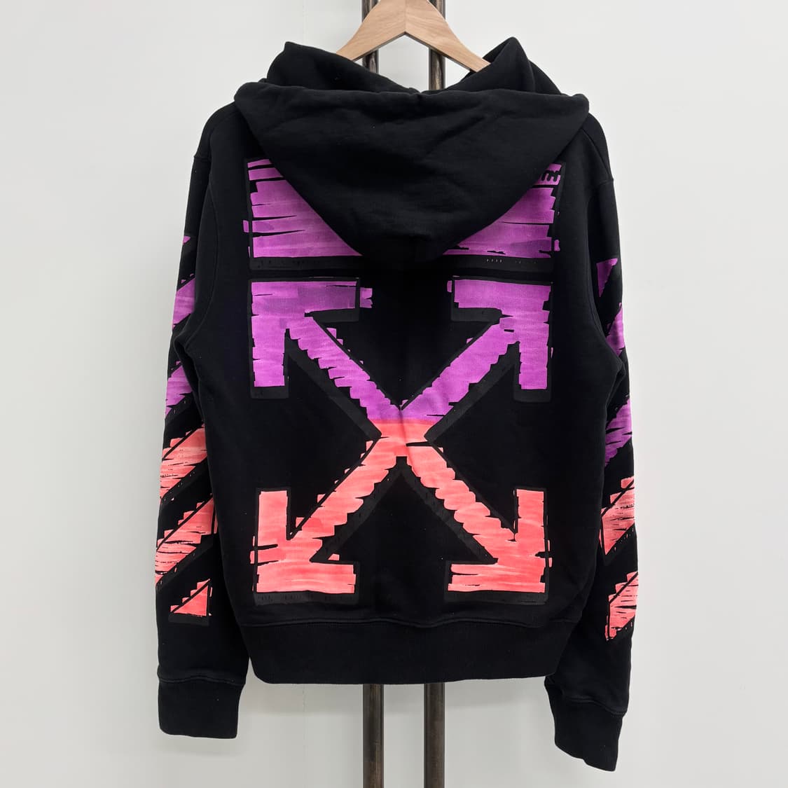 [M]오프화이트 마커에로우 후드티 상품이미지1