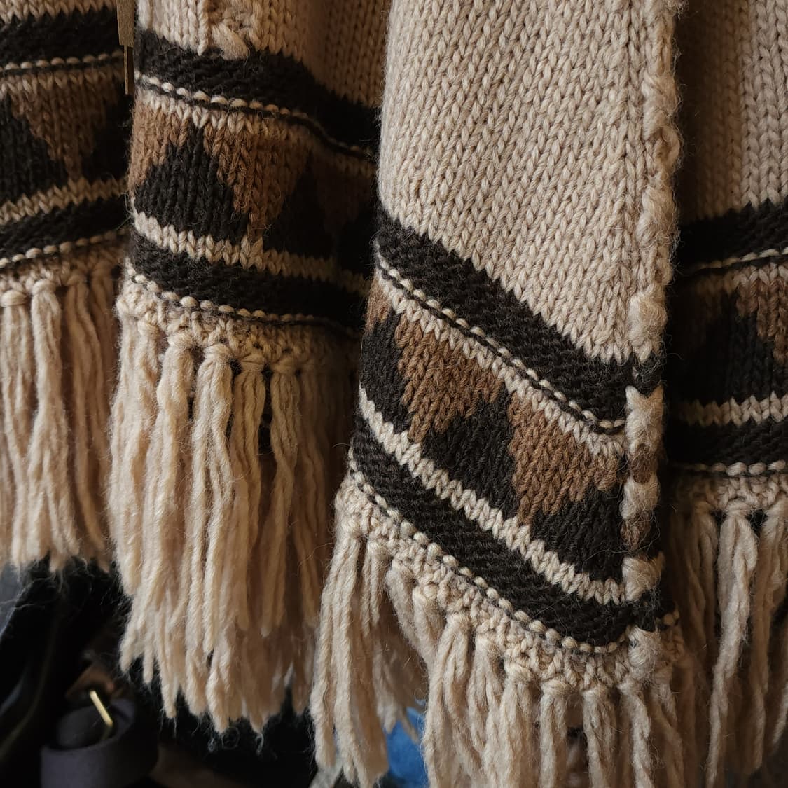 폴로 랄프로렌 인디언 울 후드 판쵸 케이프 코트 S 상품이미지7