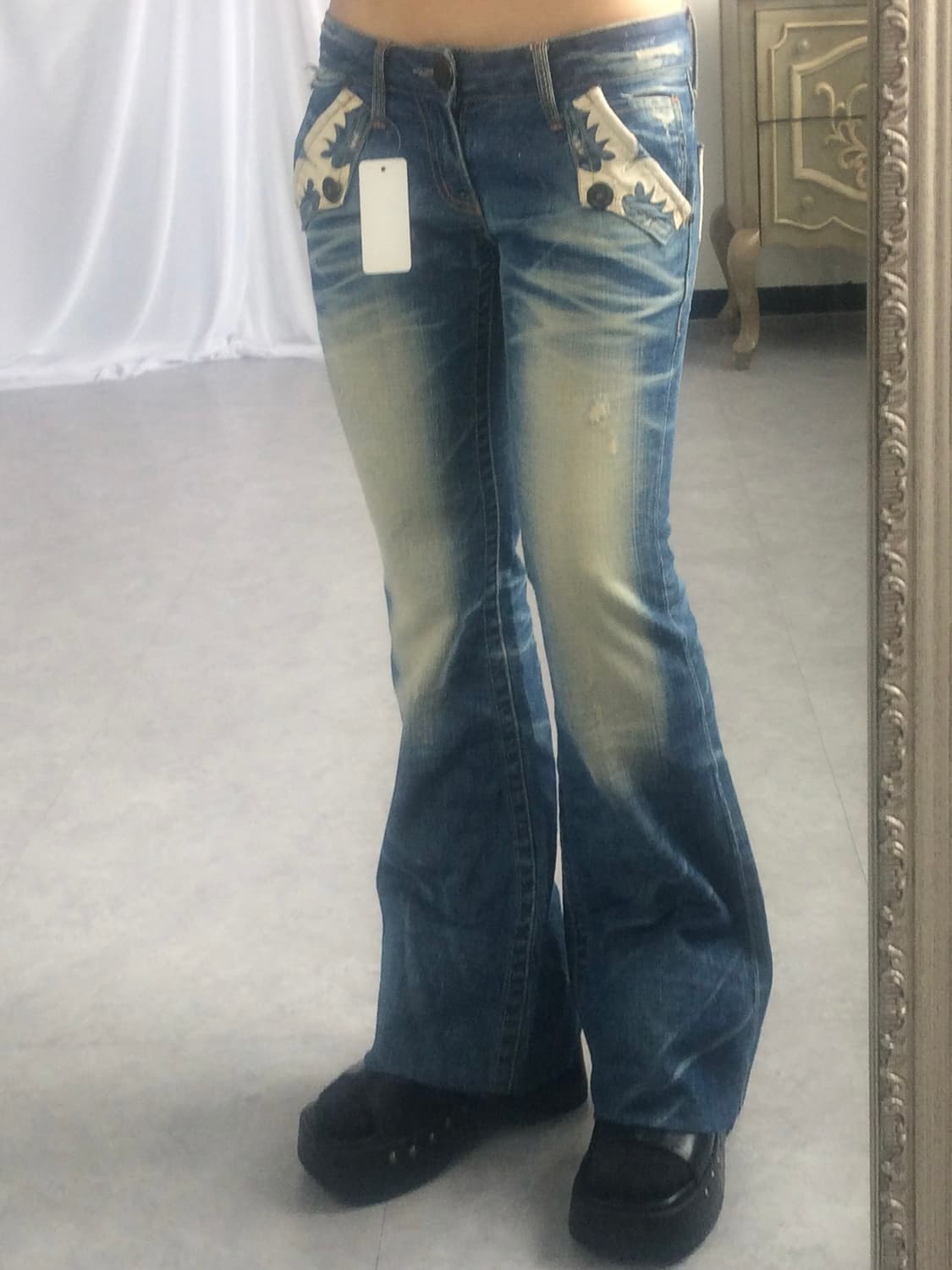 Tribal patch point denim pants 상품이미지7