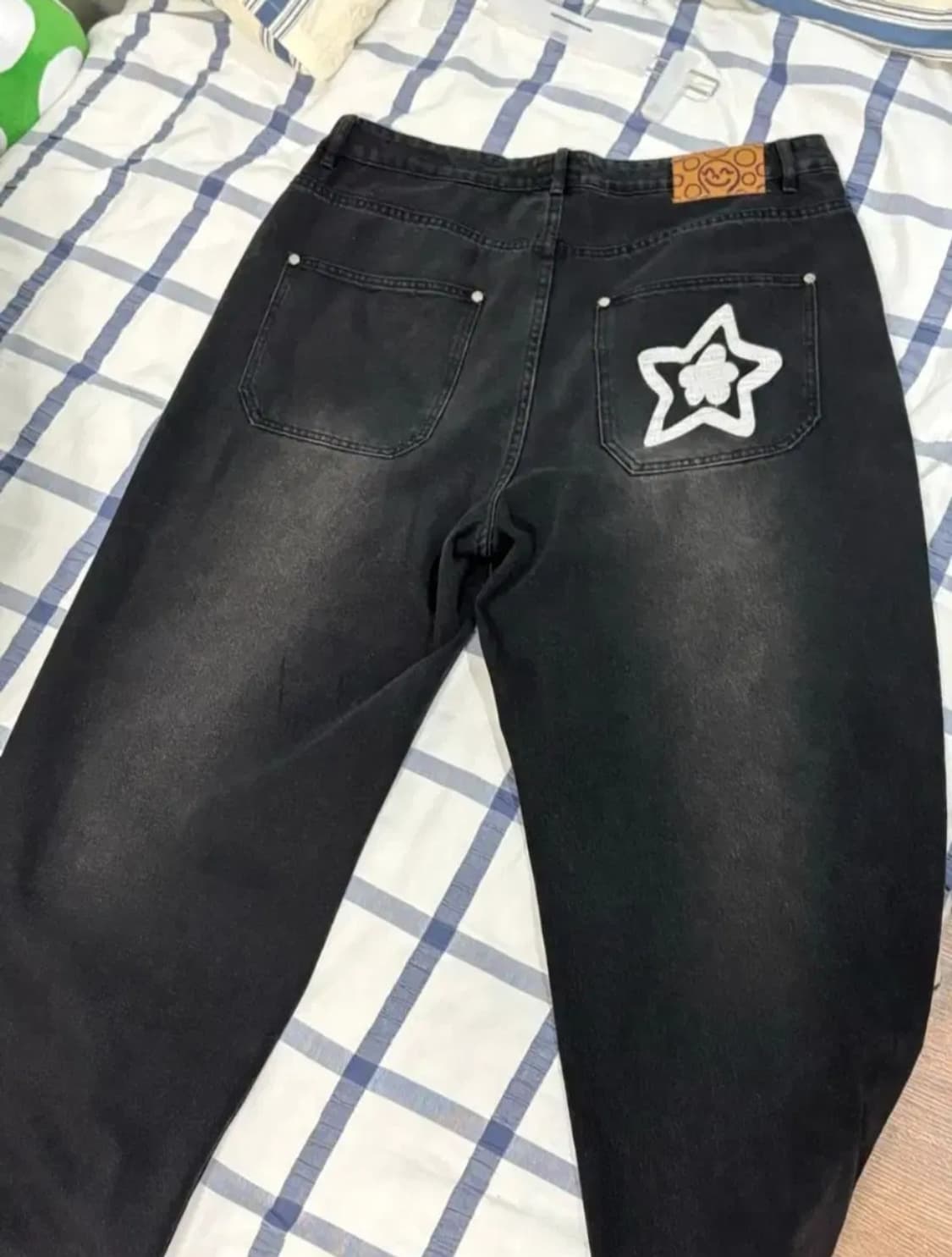 스타팀 워싱 데님 팬츠 블랙 상품이미지2
