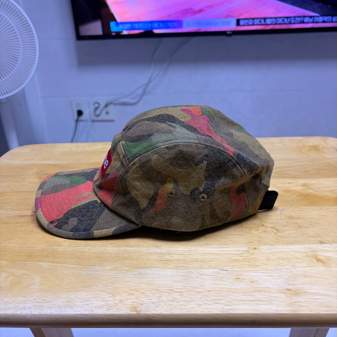 슈프림 워시드 캔버스 캠프캡 탄 카모 24SS 상품이미지2