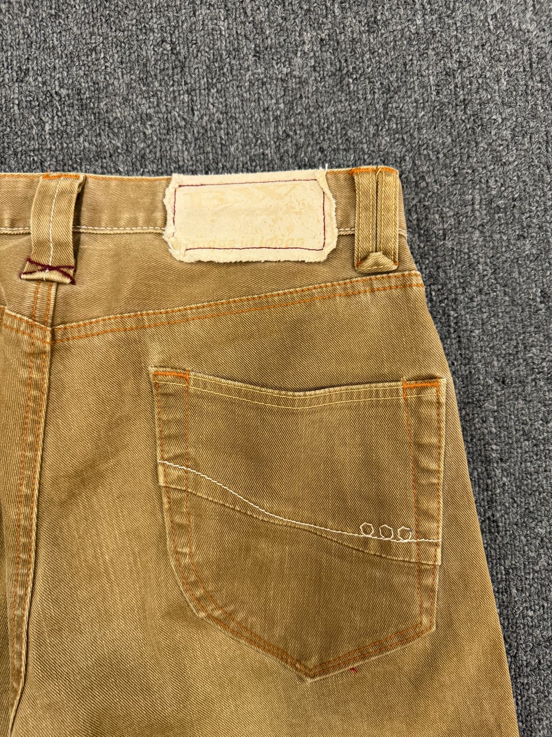 M)Blue Way 빈티지 여성 베이지 데님팬츠 상품이미지6