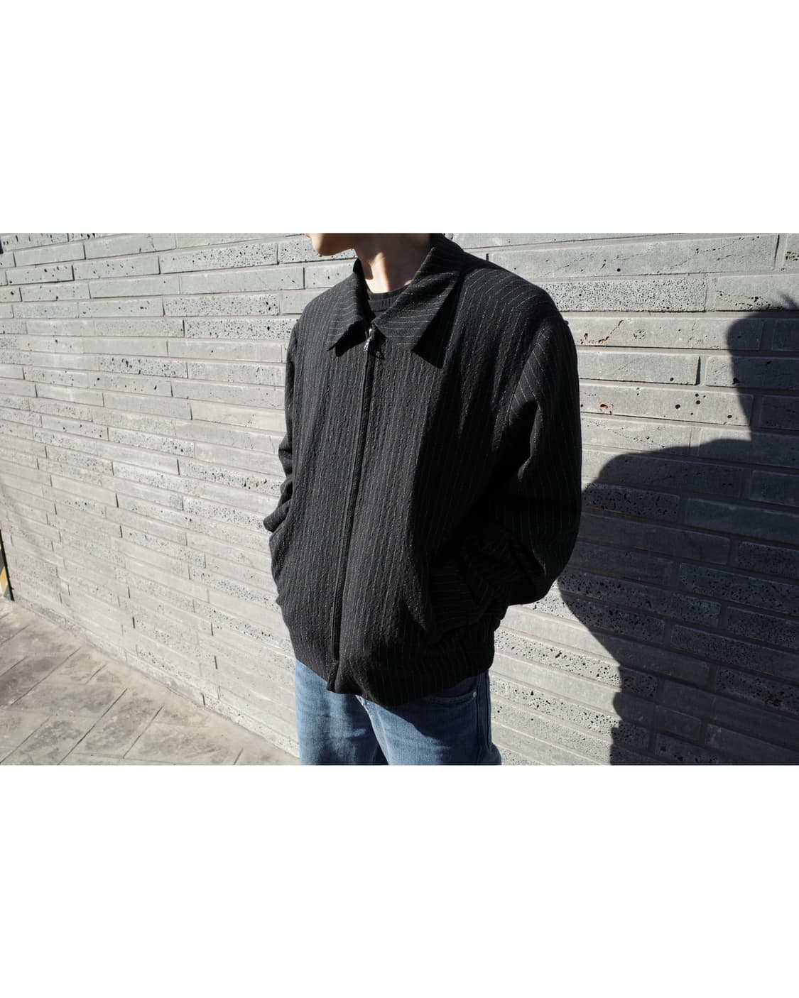 Sunflower Pinstripe Wool Jacket 상품이미지4