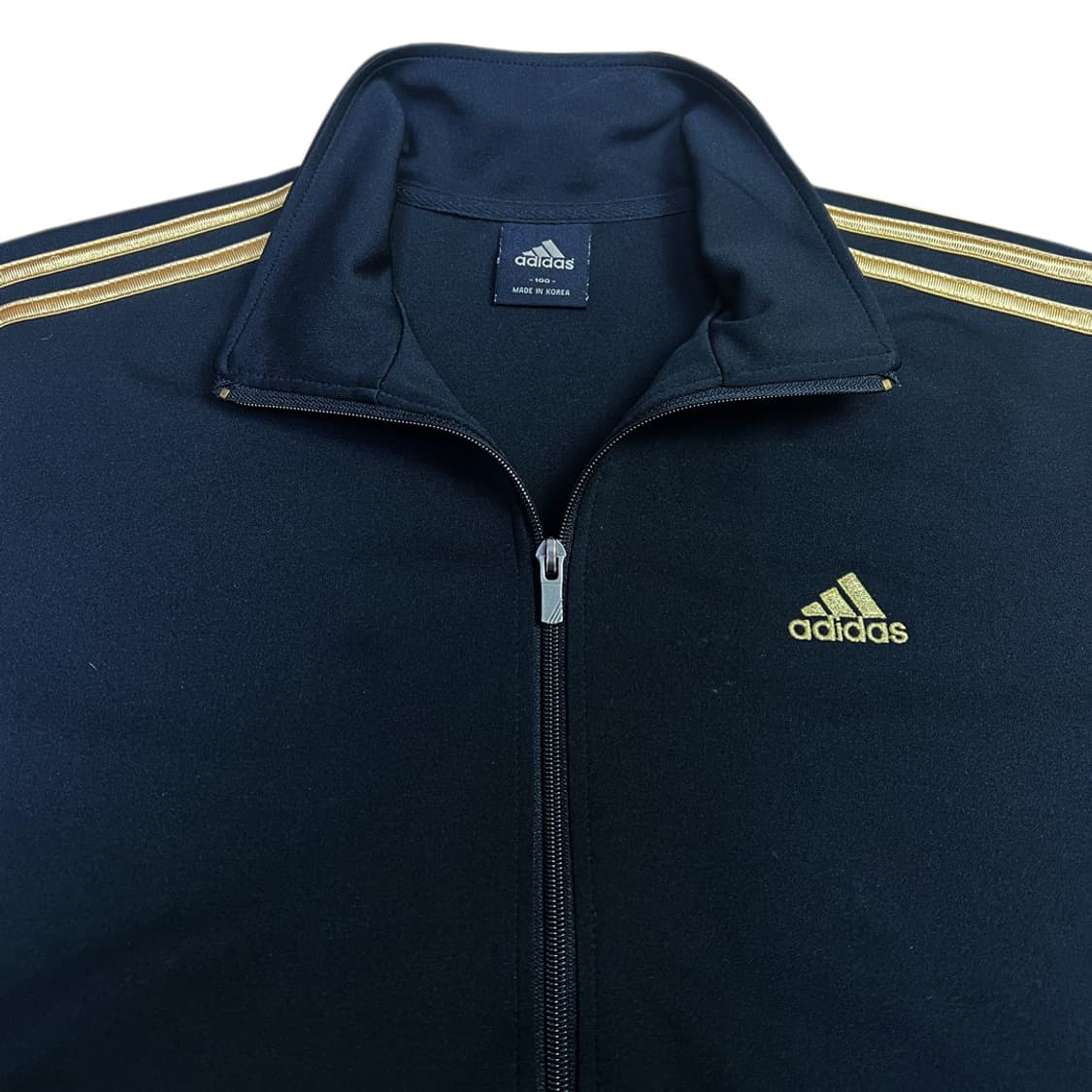 아디다스 B2B 니트 블랙 골드라인 트랙탑 져지 상품이미지2