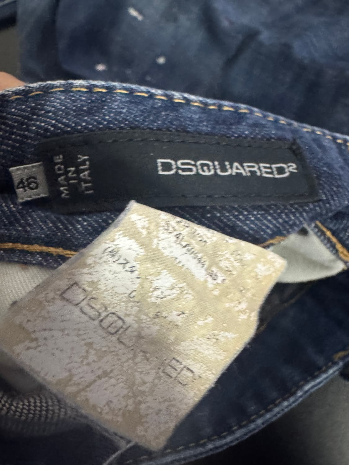 여성 디스퀘어드2 페인트 워싱 버튼 데님팬츠 30.7인치 상품이미지4