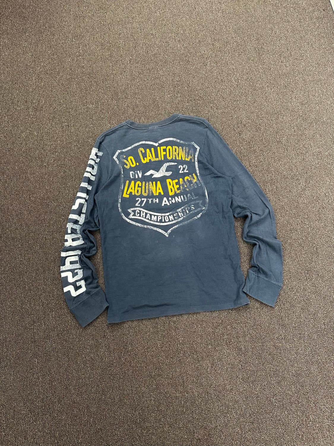 S)홀리스터 빈티지 네이비 그래픽 롱슬리브 상품이미지8