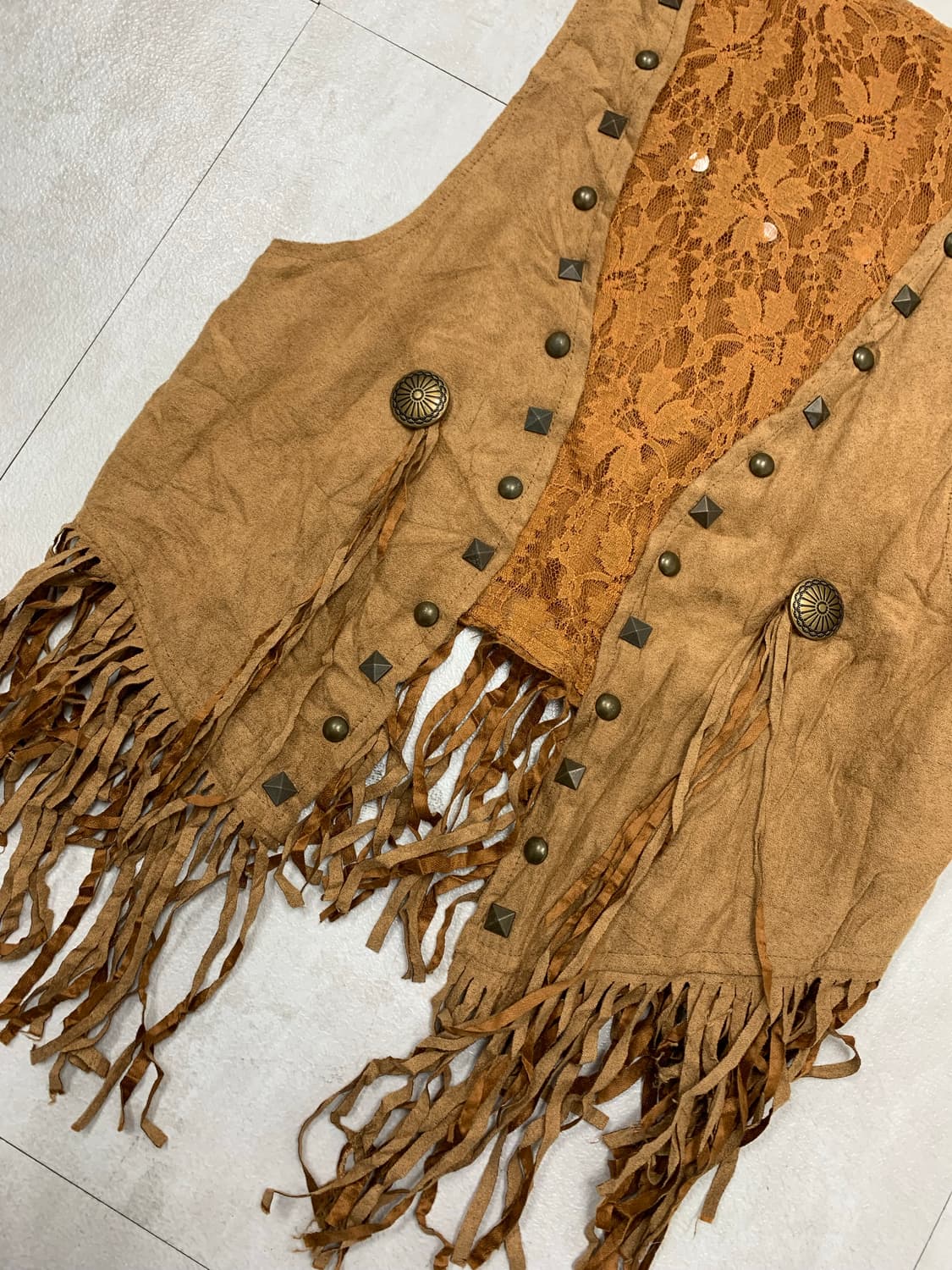 웨스턴 큐빅 디테일 베스트 #505 상품이미지2