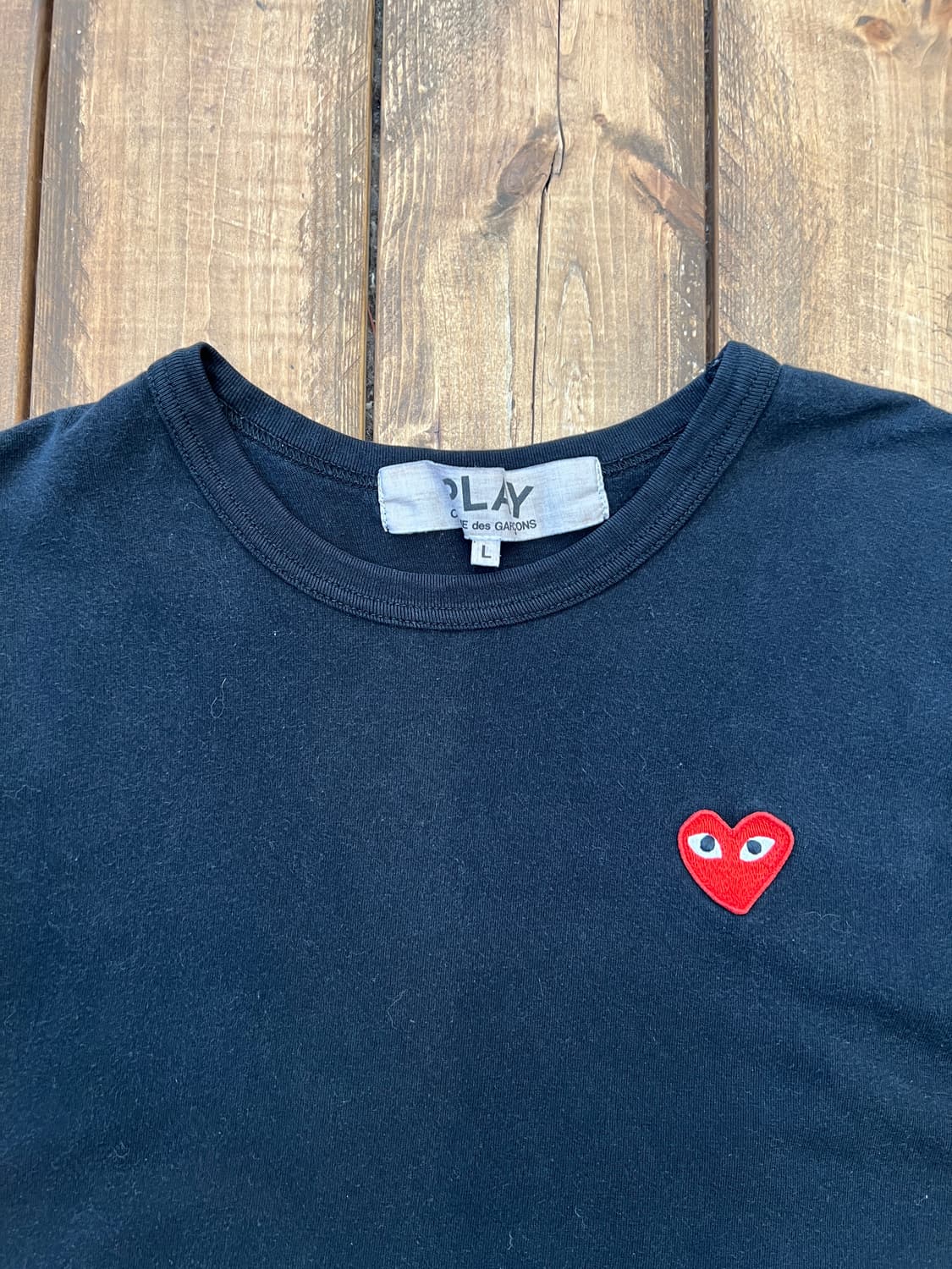 꼼데가르송 블랙 베이직 반팔티  상품이미지8