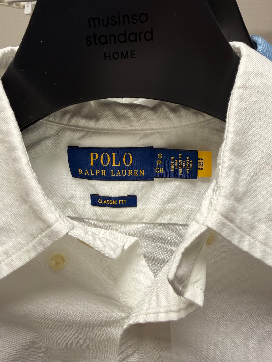 폴로 랄프로렌 클래식핏 셔츠 S(95, 샴브레이,화이트)일괄판매 상품이미지6