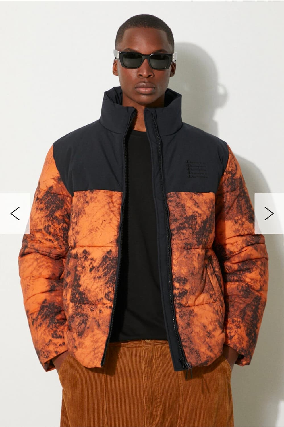 챔피온 오렌지 스몰로고 푸퍼자켓 상품이미지1