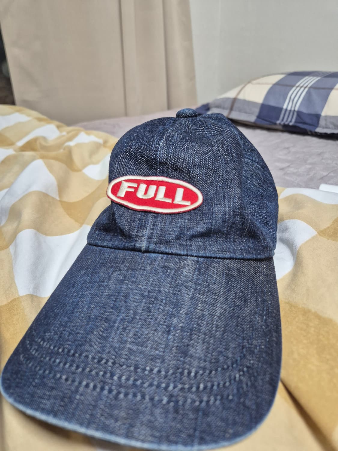풀카운트 데님 볼캡 레드라운드 로고 (사용감 존재) 상품이미지1