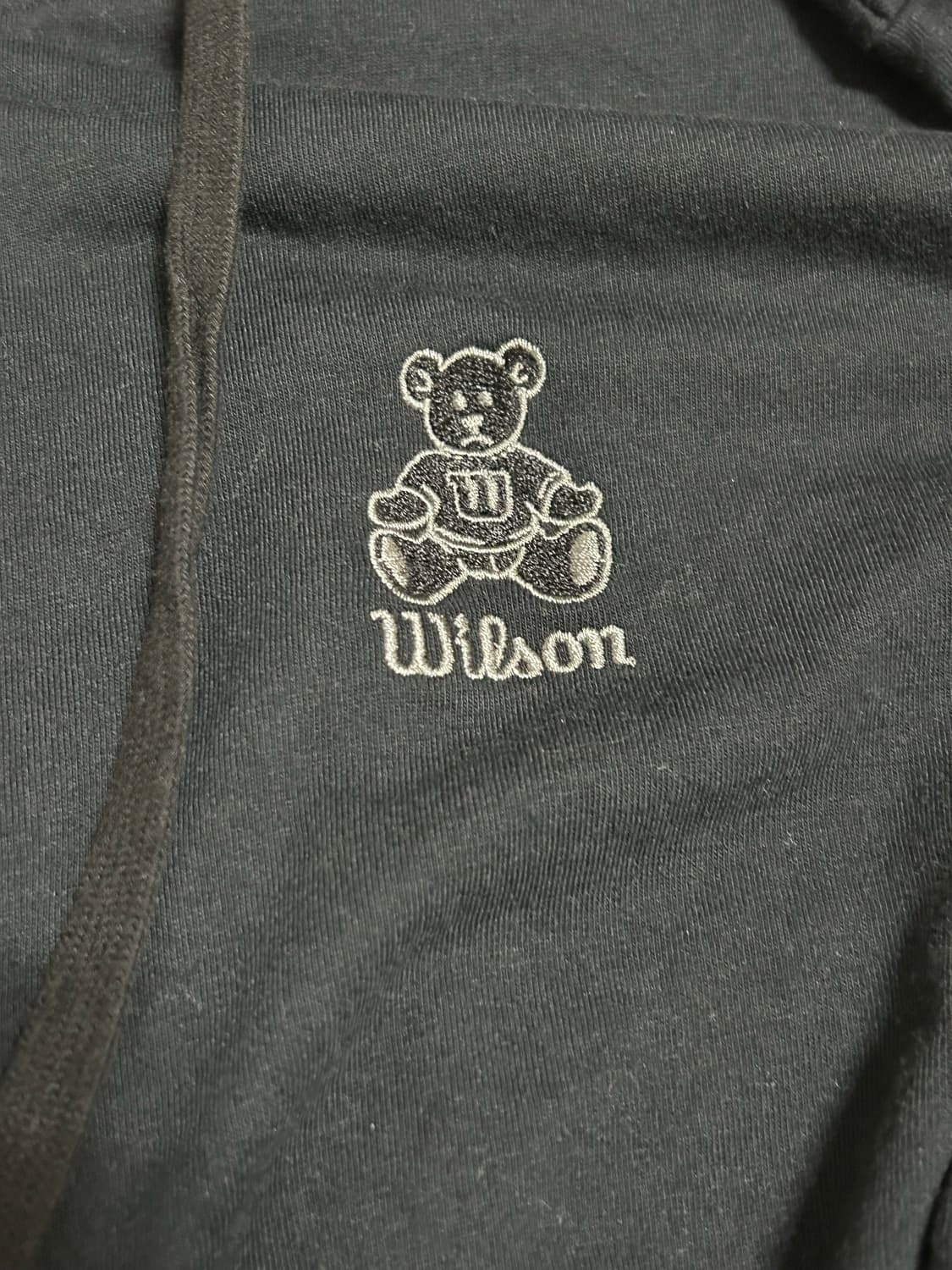 빈티지 테디베어 언발 후드집업 키치 너드 니혼진 상품이미지2