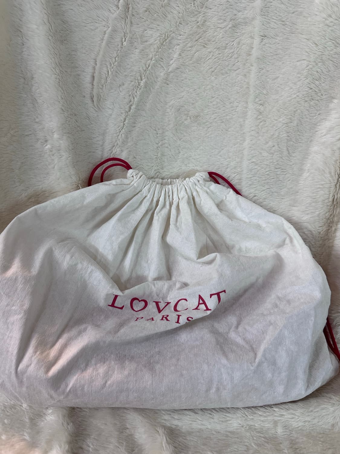 러브캣 정품 핑크 가죽 클러치 백 상품이미지7