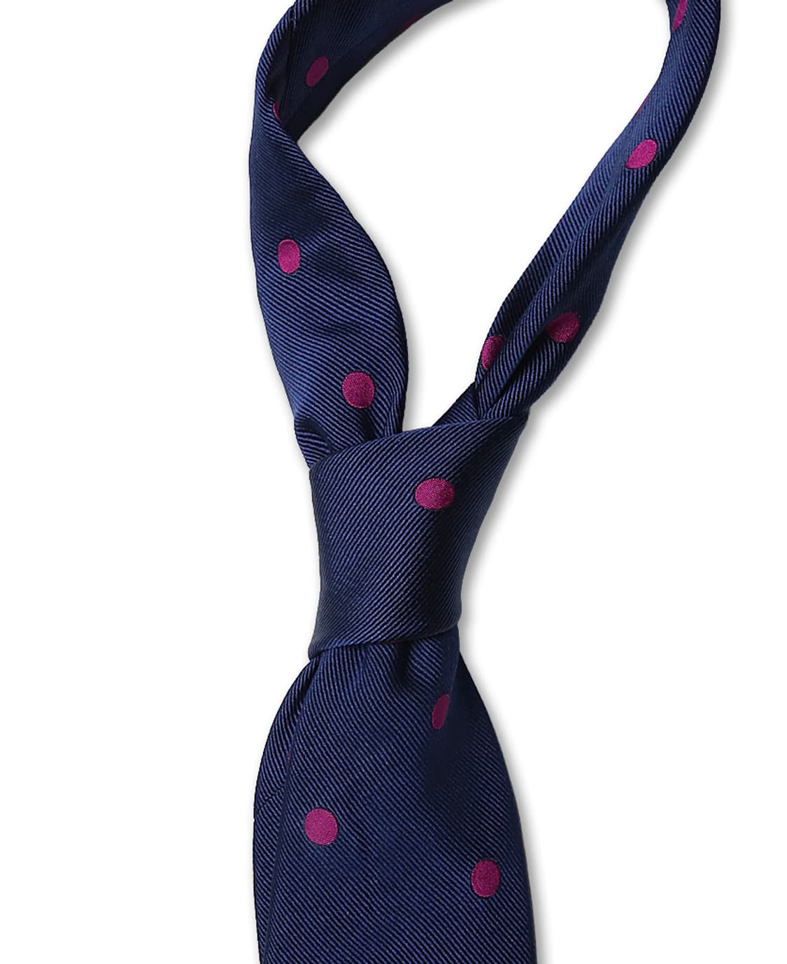 드레익스 [Drake's] 네이비 도트 패턴 핸드메이드 타이 상품이미지2