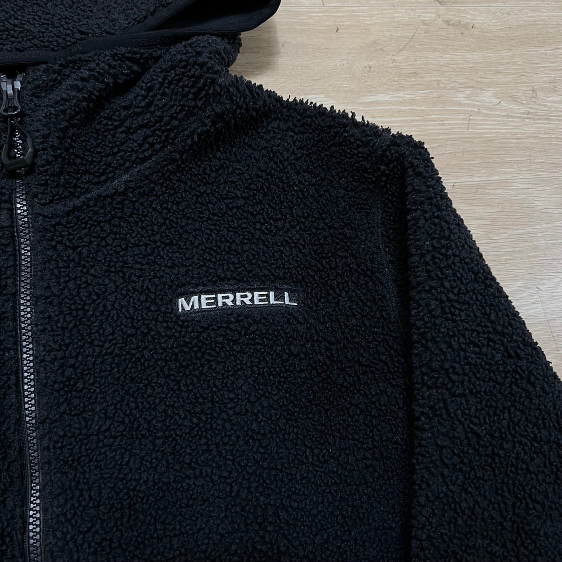 머렐 와펜 뽀글이 후리스 플리스 후드자켓 [블랙] L/100 상품이미지4