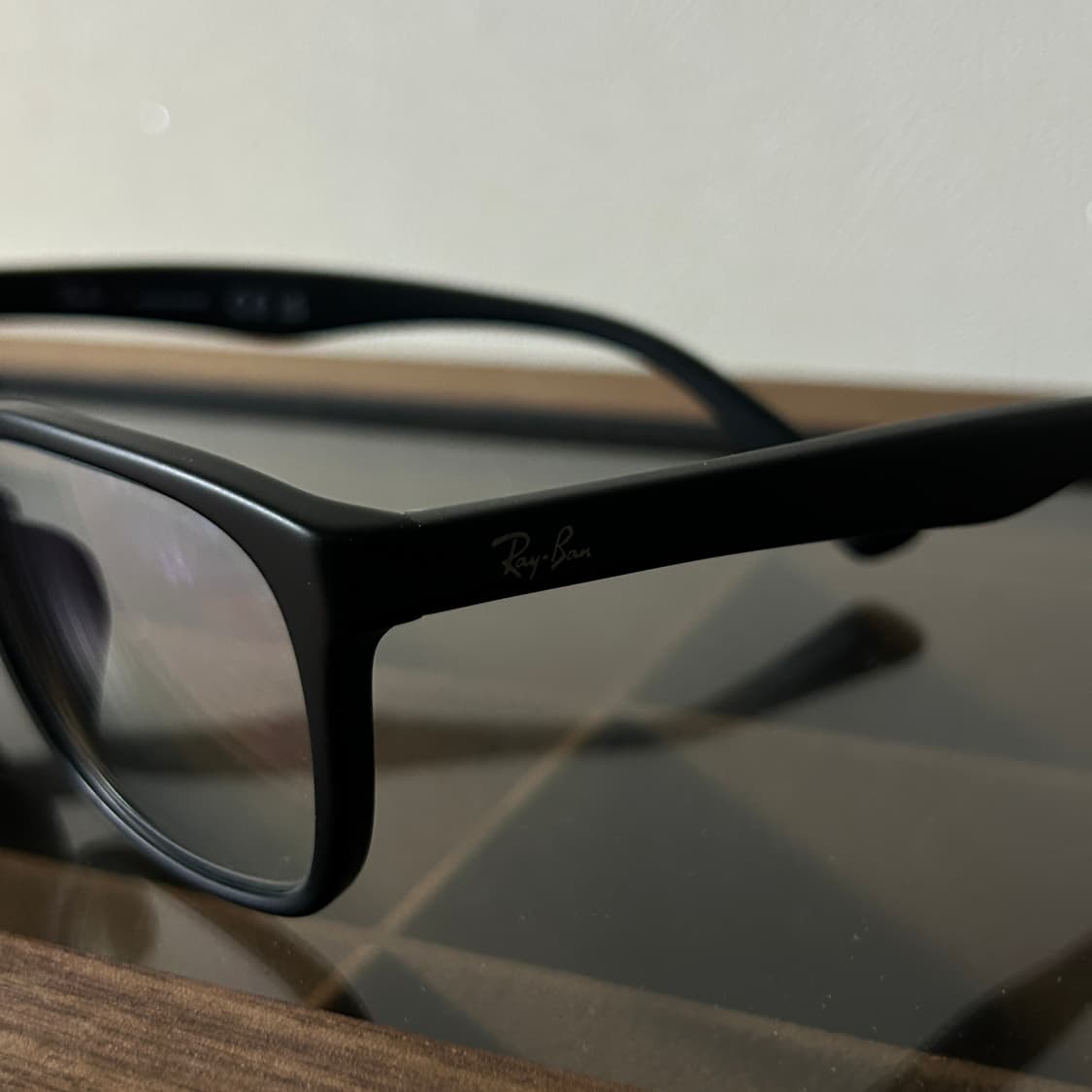 레이밴 블랙 무광 뿔테 55사이즈 rb5315 + 변색 렌즈 상품이미지2