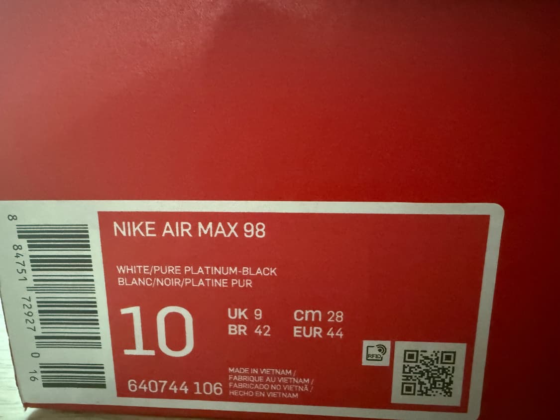 나이키 에어맥스 98 화이트 280 상품이미지3