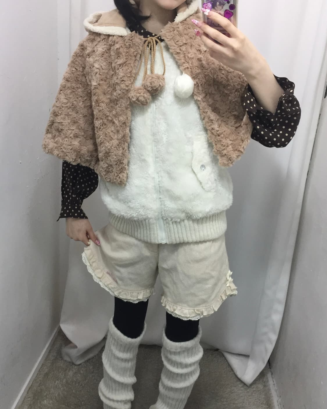 mezzo piano 메조피아노 프릴 하트 버튼 숏팬츠 코디🐻‍❄️ 상품이미지1