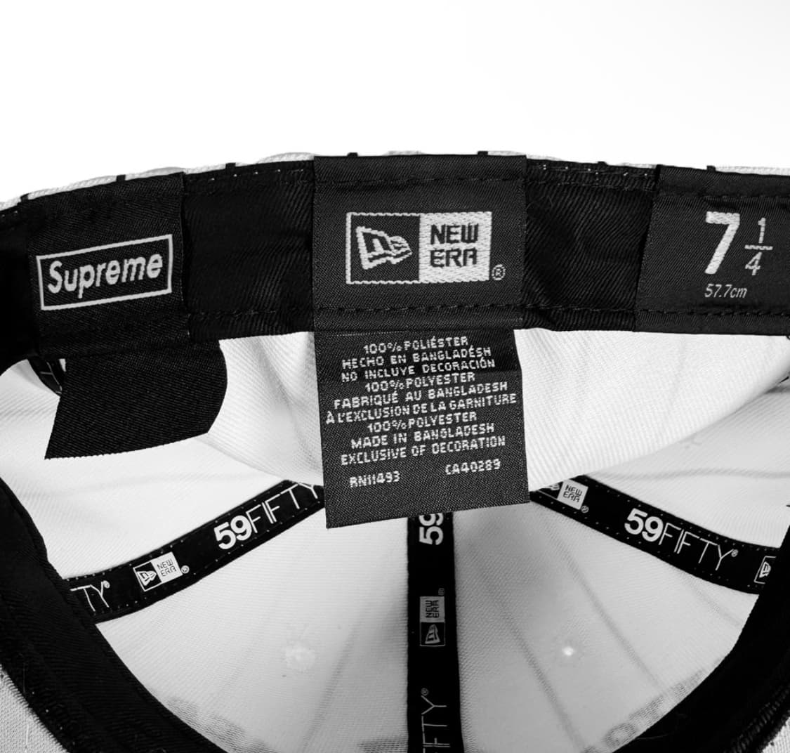 [57.7cm] 슈프림 x 홈런 S로고 뉴에라 스트라이프 스냅백 모자 상품이미지7